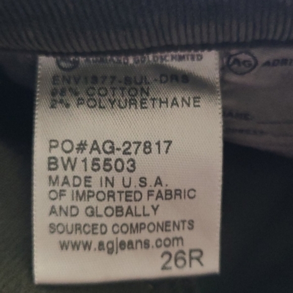 [AG Adriano] Green The Stevie Slim Straight Ankle - Picture 7 of 11